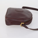CARTIER Shoulder Bag Leather 3 Set Bordeaux Auth 151931-18