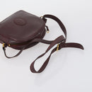 CARTIER Shoulder Bag Leather 3 Set Bordeaux Auth 151931-19