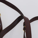 CARTIER Shoulder Bag Leather 3 Set Bordeaux Auth 151931-20