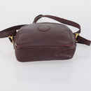 CARTIER Shoulder Bag Leather 3 Set Bordeaux Auth 151931-21