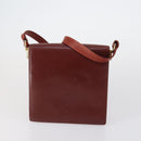 CARTIER Shoulder Bag Leather 3 Set Bordeaux Auth 151931-3