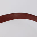 CARTIER Shoulder Bag Leather 3 Set Bordeaux Auth 151931-6