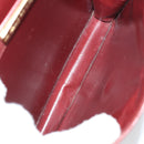 CARTIER Shoulder Bag Leather 3 Set Bordeaux Auth 151931-8