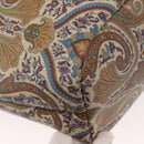 ETRO Tote Bag PVC Leather Brown Gold Auth 151932-10