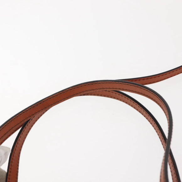 ETRO Tote Bag PVC Leather Brown Gold Auth 151932