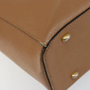 CELINE Hand Bag Leather Brown Auth 151933-17