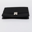 GUCCI GG Supreme Clutch Bag PVC 4 Set Black Beige Auth 151934-15