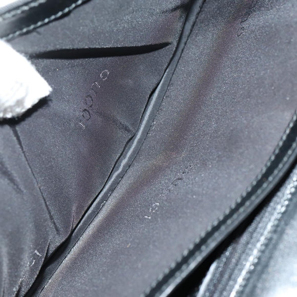 GUCCI GG Supreme Clutch Bag PVC 4 Set Black Beige Auth 151934