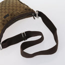 GUCCI GG Canvas Web Sherry Line Shoulder Bag PVC 4 Set Beige Red Auth 151936-16