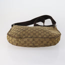 GUCCI GG Canvas Web Sherry Line Shoulder Bag PVC 4 Set Beige Red Auth 151936-18