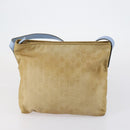 GUCCI GG Canvas Web Sherry Line Shoulder Bag PVC 4 Set Beige Red Auth 151936-21