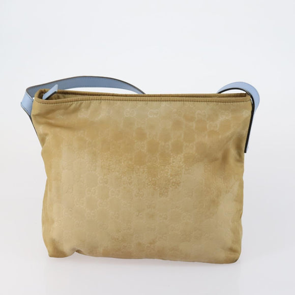 GUCCI GG Canvas Web Sherry Line Shoulder Bag PVC 4 Set Beige Red Auth 151936