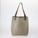 GUCCI GG Canvas Web Sherry Line Shoulder Bag PVC 4 Set Beige Red Auth 151936-3