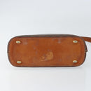CELINE Macadam Canvas Hand Bag PVC 2way Brown Gold Auth 151939-11