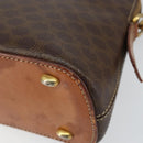 CELINE Macadam Canvas Hand Bag PVC 2way Brown Gold Auth 151939-12