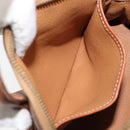 CELINE Macadam Canvas Hand Bag PVC 2way Brown Gold Auth 151939-21