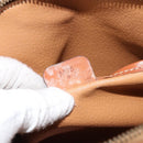 CELINE Macadam Canvas Hand Bag PVC 2way Brown Gold Auth 151939-22