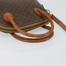 CELINE Macadam Canvas Hand Bag PVC 2way Brown Gold Auth 151939-7
