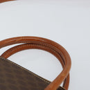 CELINE Macadam Canvas Hand Bag PVC 2way Brown Gold Auth 151939-8