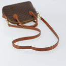 CELINE Macadam Canvas Hand Bag PVC 2way Brown Gold Auth 151939-9