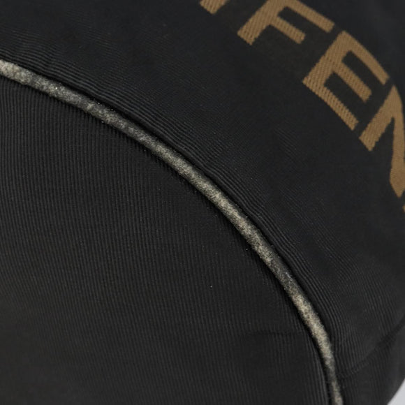FENDI Hand Bag Nylon Black Auth 151940
