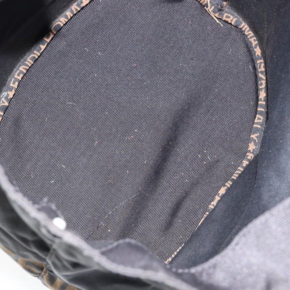 FENDI Hand Bag Nylon Black Auth 151940