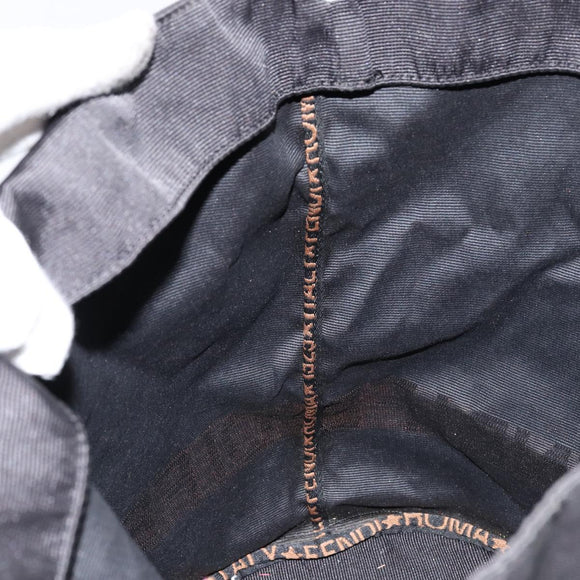 FENDI Hand Bag Nylon Black Auth 151940