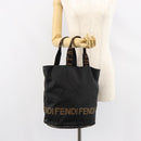 FENDI Hand Bag Nylon Black Auth 151940-19