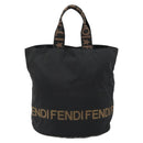 FENDI Hand Bag Nylon Black Auth 151940-2