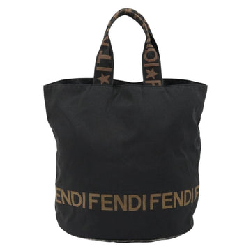 FENDI Hand Bag Nylon Black Auth 151940 - 0