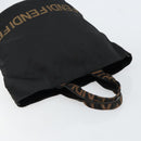FENDI Hand Bag Nylon Black Auth 151940-6