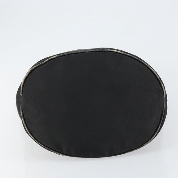 FENDI Hand Bag Nylon Black Auth 151940