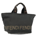 FENDI Hand Bag Nylon Black Auth 151941-1