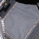 FENDI Hand Bag Nylon Black Auth 151941-11