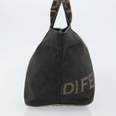 FENDI Hand Bag Nylon Black Auth 151941-4