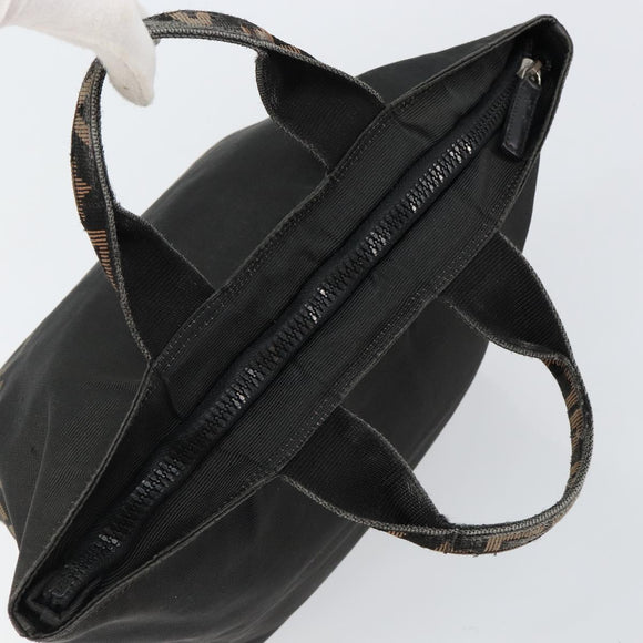 FENDI Hand Bag Nylon Black Auth 151941