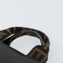 FENDI Hand Bag Nylon Black Auth 151941-8