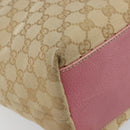 GUCCI GG Canvas Tote Bag Beige Gold 153009 Auth 151943-14