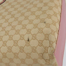 GUCCI GG Canvas Tote Bag Beige Gold 153009 Auth 151943-10