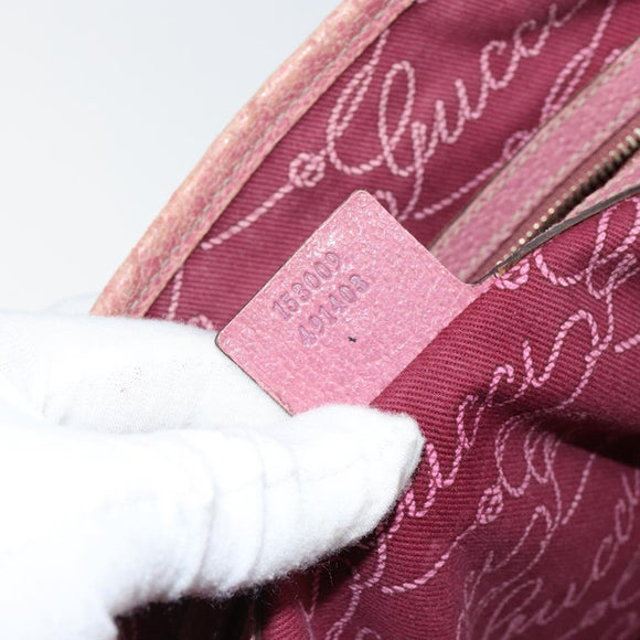 GUCCI GG Canvas Tote Bag Beige Gold 153009 Auth 151943