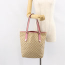 GUCCI GG Canvas Tote Bag Beige Gold 153009 Auth 151943-23