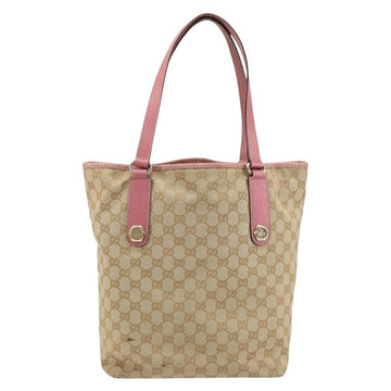 GUCCI GG Canvas Tote Bag Beige Gold 153009 Auth 151943 - 0