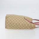 GUCCI GG Canvas Tote Bag Beige Gold 153009 Auth 151943-3