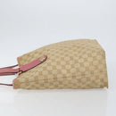 GUCCI GG Canvas Tote Bag Beige Gold 153009 Auth 151943-4