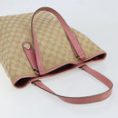 GUCCI GG Canvas Tote Bag Beige Gold 153009 Auth 151943-6