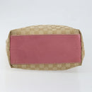 GUCCI GG Canvas Tote Bag Beige Gold 153009 Auth 151943-5