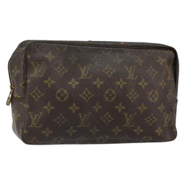 LOUIS VUITTON Monogram Trousse Toilette 28 Clutch Bag M47522 LV Auth 151944