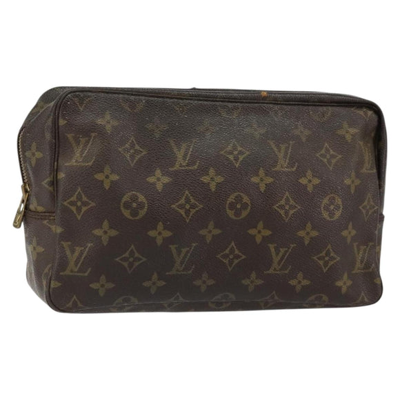 LOUIS VUITTON Monogram Trousse Toilette 28 Clutch Bag M47522 LV Auth 151944