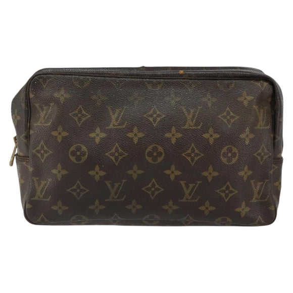 LOUIS VUITTON Monogram Trousse Toilette 28 Clutch Bag M47522 LV Auth 151944