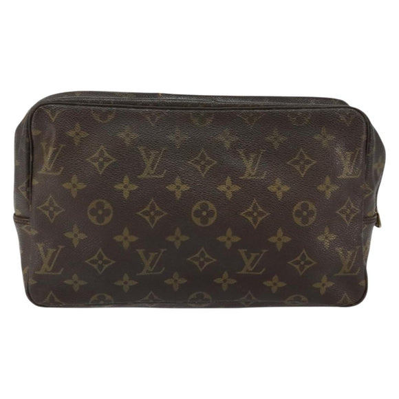 LOUIS VUITTON Monogram Trousse Toilette 28 Clutch Bag M47522 LV Auth 151944